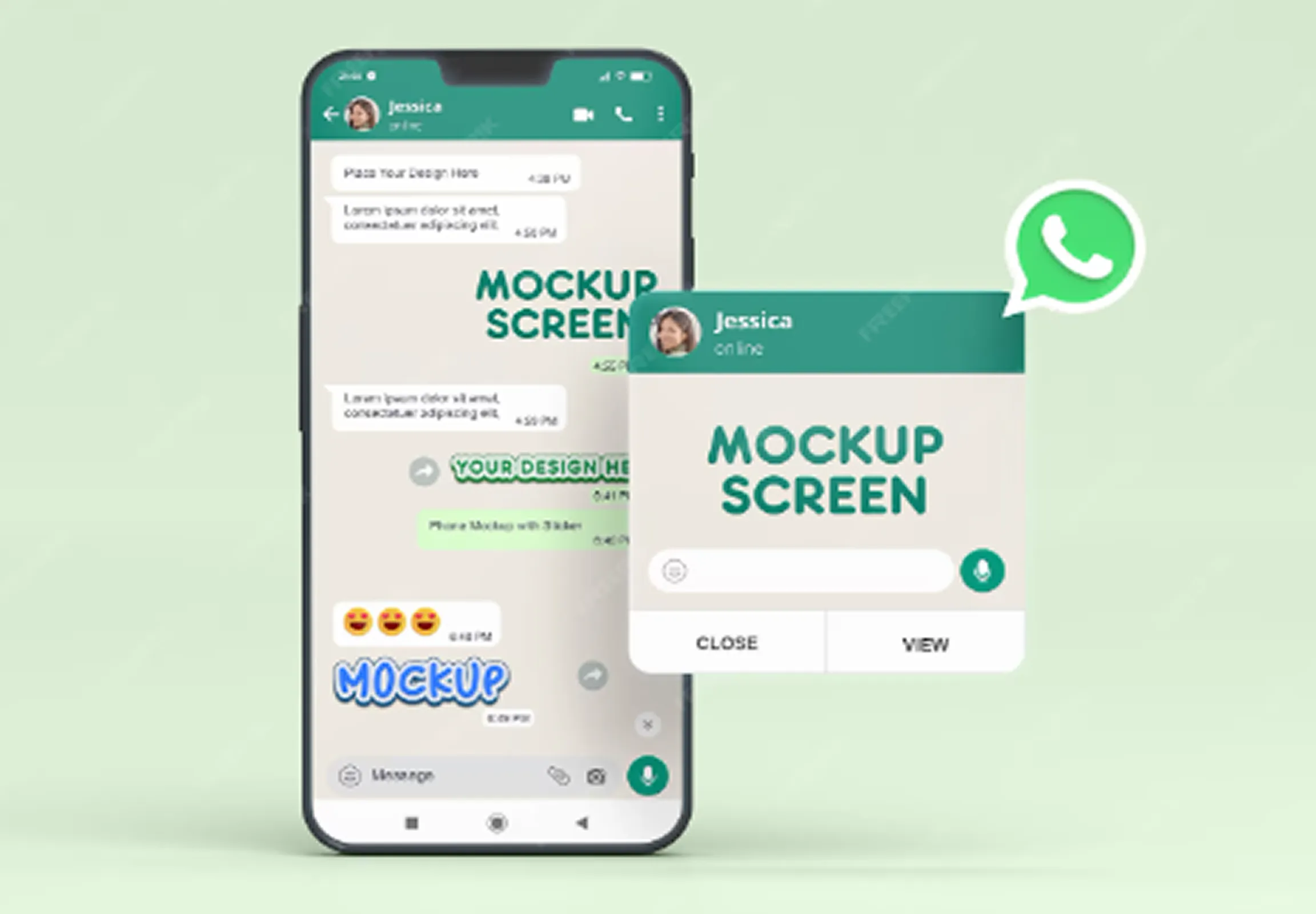 WhatsApp education loan support illustration